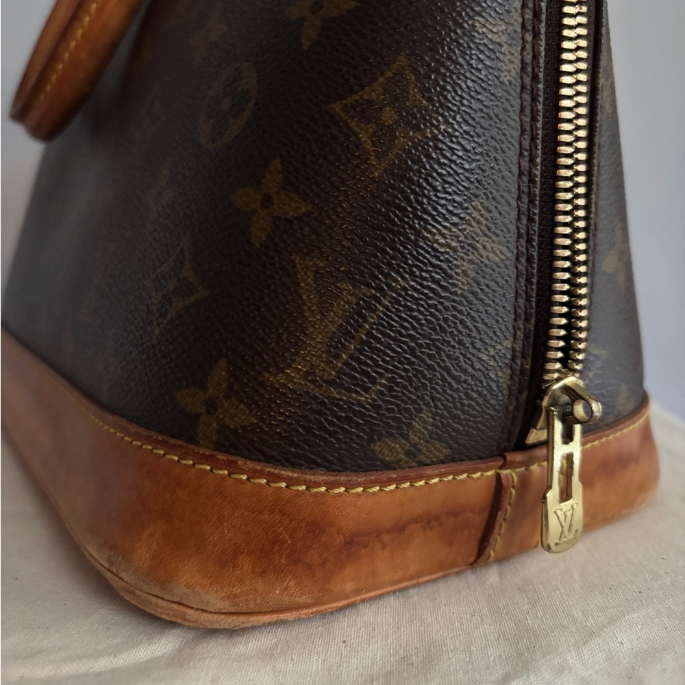 Louis Vuitton PM Alma Monogram Canvas Double Handle Bag Made in France 2001 - Picture 10 of 11
